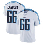 Johmsee T.Titans #66 Fernando Carmona Jr. Player White Limited Vapor Untouchable Home Game Stitched Jerseys