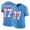 Johmsee T.Titans #77 Peter Skoronski Player Light Blue Limited Vapor F.U.S.E. Home Game Stitched Jerseys