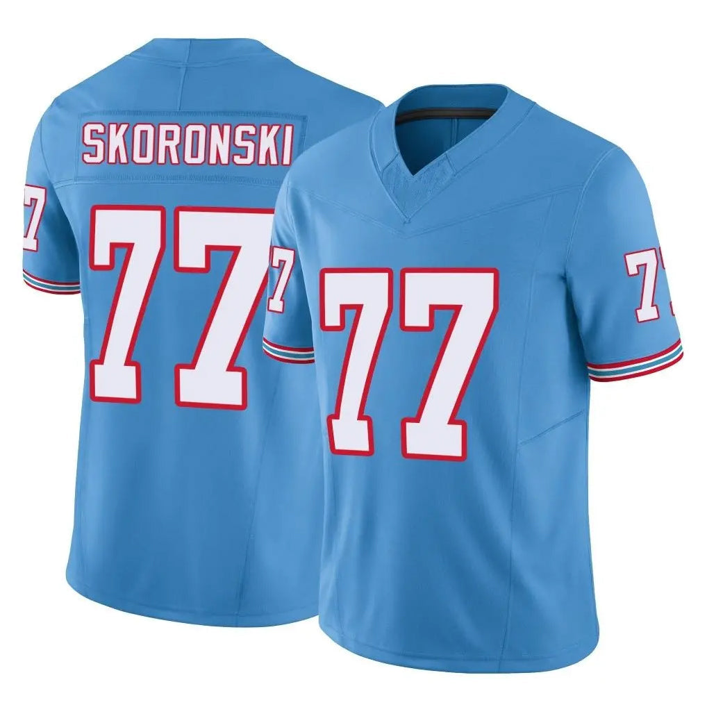 Johmsee T.Titans #77 Peter Skoronski Player Light Blue Limited Vapor F.U.S.E. Home Game Stitched Jerseys