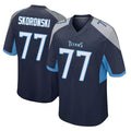 Johmsee T.Titans #77 Peter Skoronski Player Navy Home Game Stitched Jerseys