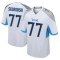 Johmsee T.Titans #77 Peter Skoronski Player White Home Game Stitched Jerseys