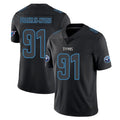 Johmsee T.Titans #91 John Franklin-Myers Player Black Impact Limited Home Game Stitched Jerseys