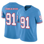 Johmsee T.Titans #91 John Franklin-Myers Player Light Blue Limited Vapor F.U.S.E. Home Game Stitched Jerseys