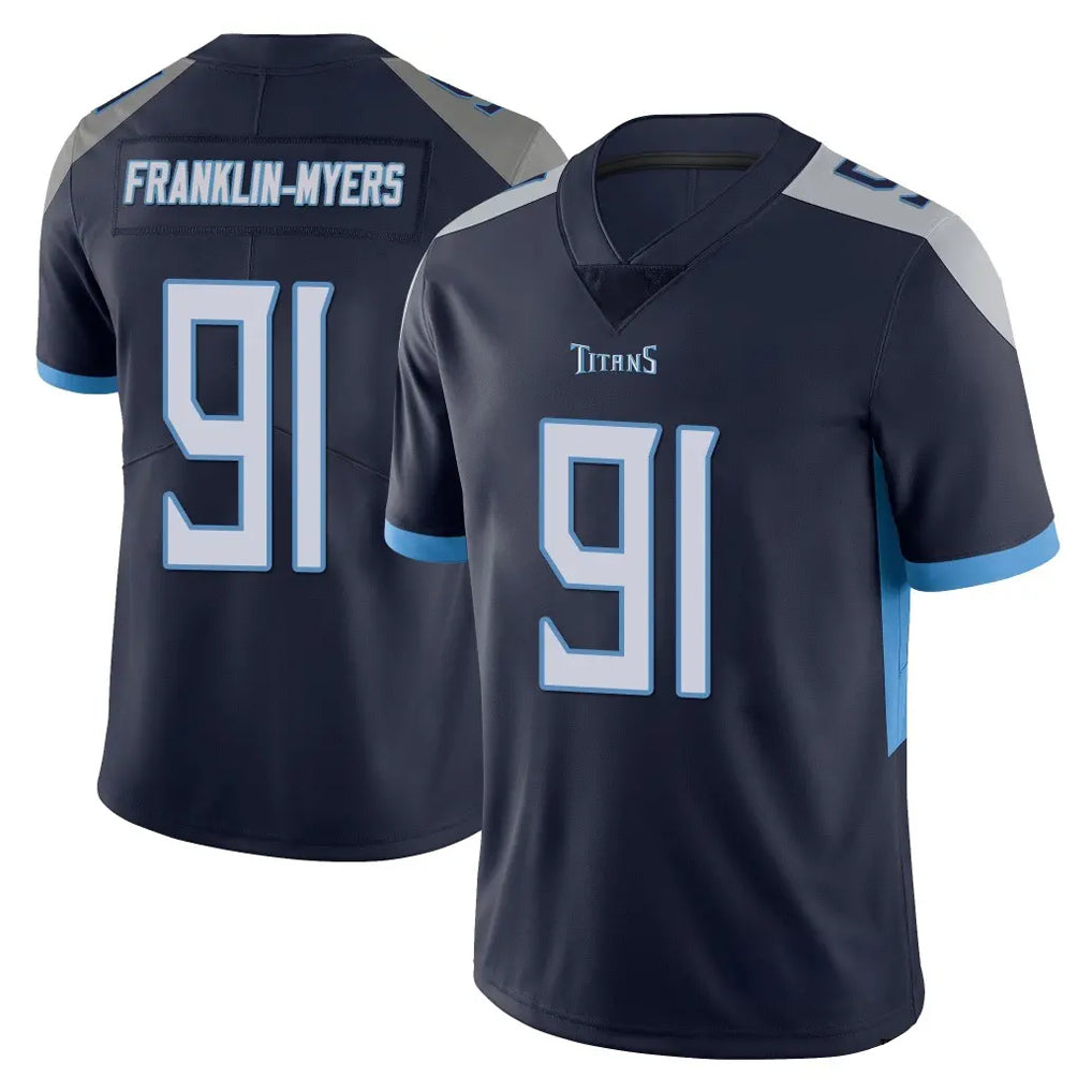 Johmsee T.Titans #91 John Franklin-Myers Player Navy Limited Vapor Untouchable Home Game Stitched Jerseys