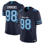 Johmsee T.Titans #98 Jeffery Simmons Navy 2026 Rivalries Collection Limited Stitched Jerseys