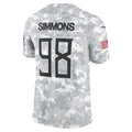 Johmsee T.Titans #98 Jeffery Simmons Player Arctic Camo Salute To Service Limited Stitched Jerseys