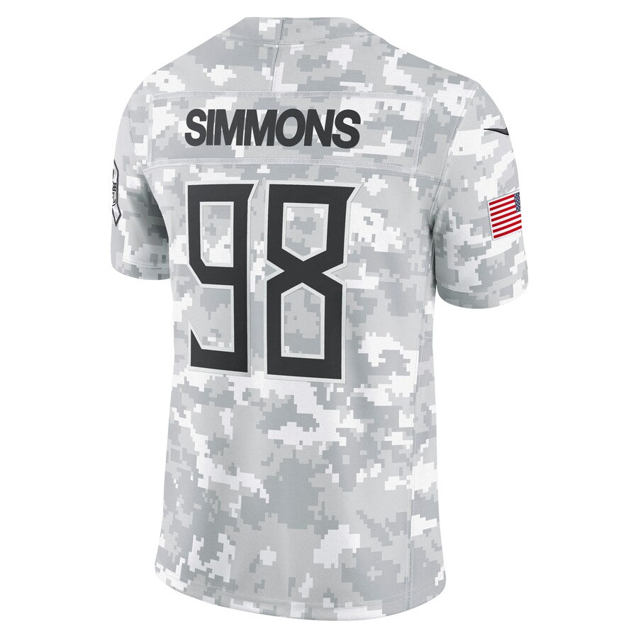 Johmsee T.Titans #98 Jeffery Simmons Player Arctic Camo Salute To Service Limited Stitched Jerseys