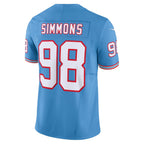 Johmsee T.Titans #98 Jeffery Simmons Player Light Blue Vapor F.U.S.E. Limited Stitched Jerseys