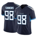 Johmsee T.Titans #98 Jeffery Simmons Player Navy Limited Vapor F.U.S.E. Home Game Stitched Jerseys