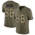 Johmsee T.Titans #98 Jeffery Simmons Player Olive Salute To Service Limited Stitched Jerseys
