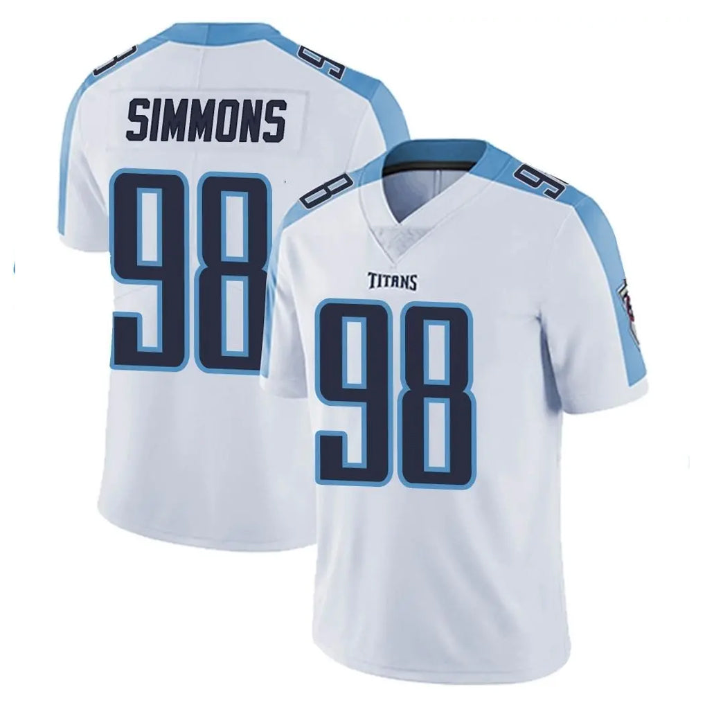 Johmsee T.Titans #98 Jeffery Simmons Player White Limited Vapor Untouchable Home Game Stitched Jerseys