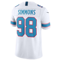 Johmsee T.Titans #98 Jeffery Simmons White Vapor F.U.S.E. Stitched Limited Jerseys