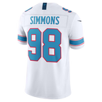 Johmsee T.Titans #98 Jeffery Simmons White Vapor F.U.S.E. Stitched Limited Jerseys