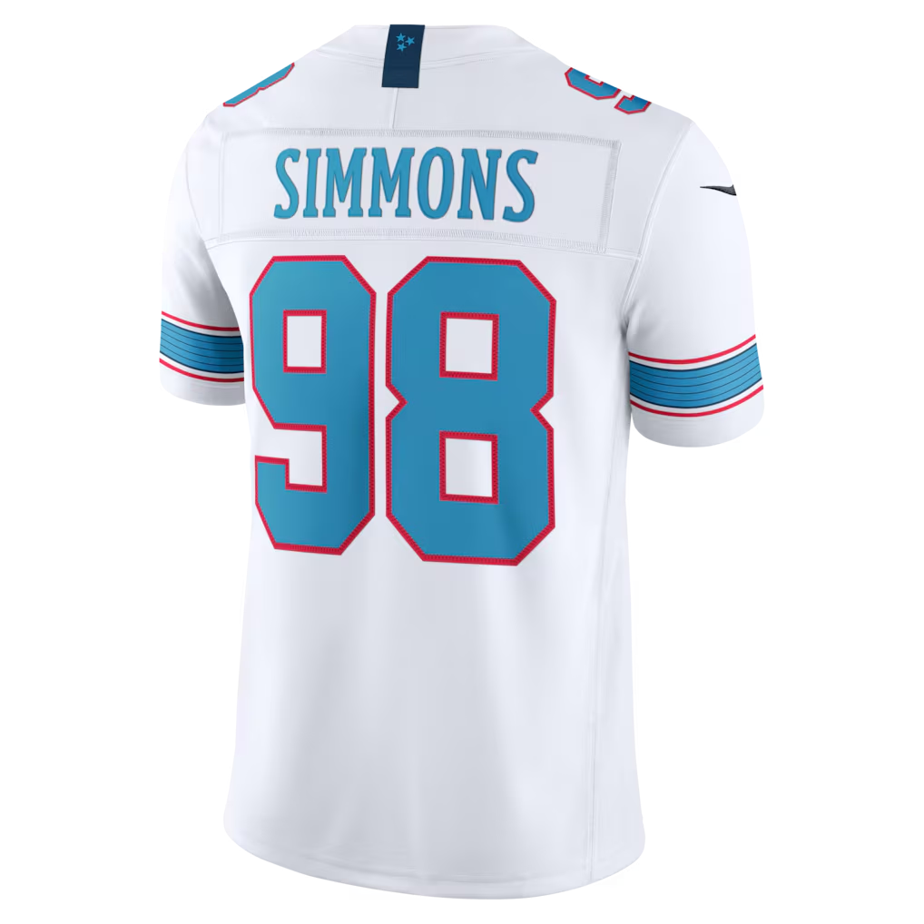Johmsee T.Titans #98 Jeffery Simmons White Vapor F.U.S.E. Stitched Limited Jerseys