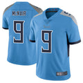 Johmsee T.Titans #9 Steve McNair Player Light Blue Vapor Limited Stitched Jerseys