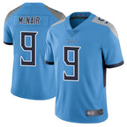 Johmsee T.Titans #9 Steve McNair Player Light Blue Vapor Limited Stitched Jerseys
