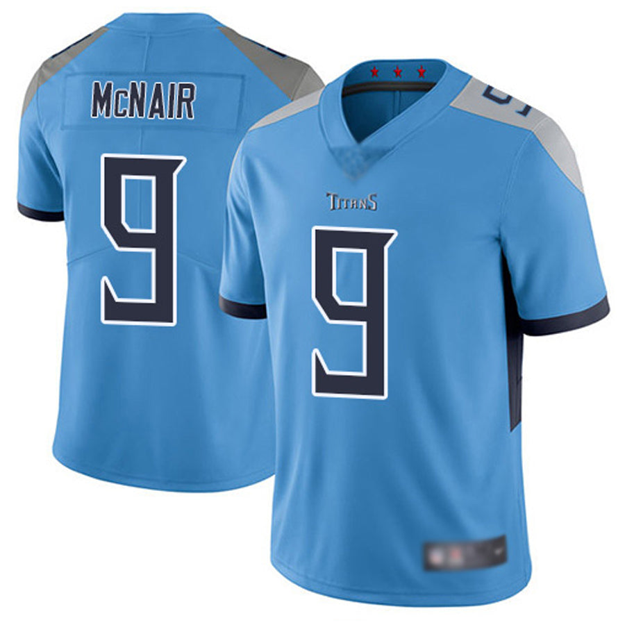 Johmsee T.Titans #9 Steve McNair Player Light Blue Vapor Limited Stitched Jerseys