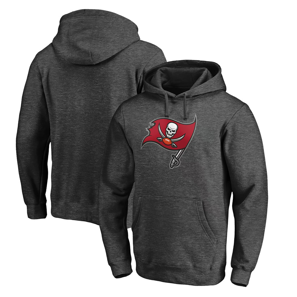 Johmsee TB.Buccaneers  Blank Player Gray LOGO Pullover Hoodie Home Game Stitched Jerseys