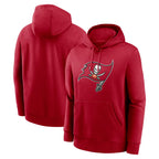 Johmsee TB.Buccaneers  Blank Player Red LOGO Pullover Hoodie Home Game Stitched Jerseys