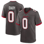 Johmsee TB.Buccaneers #0 Yaya Diaby Player Pewter Alternate Home Game Stitched Jerseys