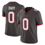 Johmsee TB.Buccaneers #0 Yaya Diaby Player Pewter Limited Alternate Vapor Home Game Stitched Jerseys