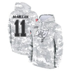 Johmsee TB.Buccaneers #11 Jalen McMillan Player Arctic Camo Limited Salute to Service Pullover Hoodies Game Stitched Jerseys