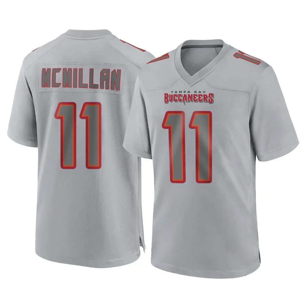 Johmsee TB.Buccaneers #11 Jalen McMillan Player Gray Atmosphere Fashion Home Game Stitched Jerseys
