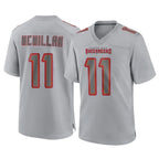 Johmsee TB.Buccaneers #11 Jalen McMillan Player Gray Atmosphere Fashion Home Game Stitched Jerseys