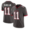 Johmsee TB.Buccaneers #11 Jalen McMillan Player Pewter Limited Alternate Vapor Home Game Stitched Jerseys
