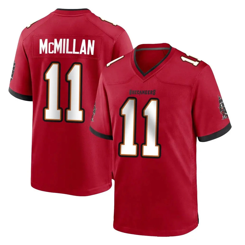 Johmsee TB.Buccaneers #11 Jalen McMillan Player Red Home Game Stitched Jerseys