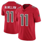 Johmsee TB.Buccaneers #11 Jalen McMillan Player Red Limited Color Rush Home Game Stitched Jerseys