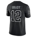 Johmsee TB.Buccaneers #12 Tom Brady Player Black RFLCTV Limited Stitched Jerseys