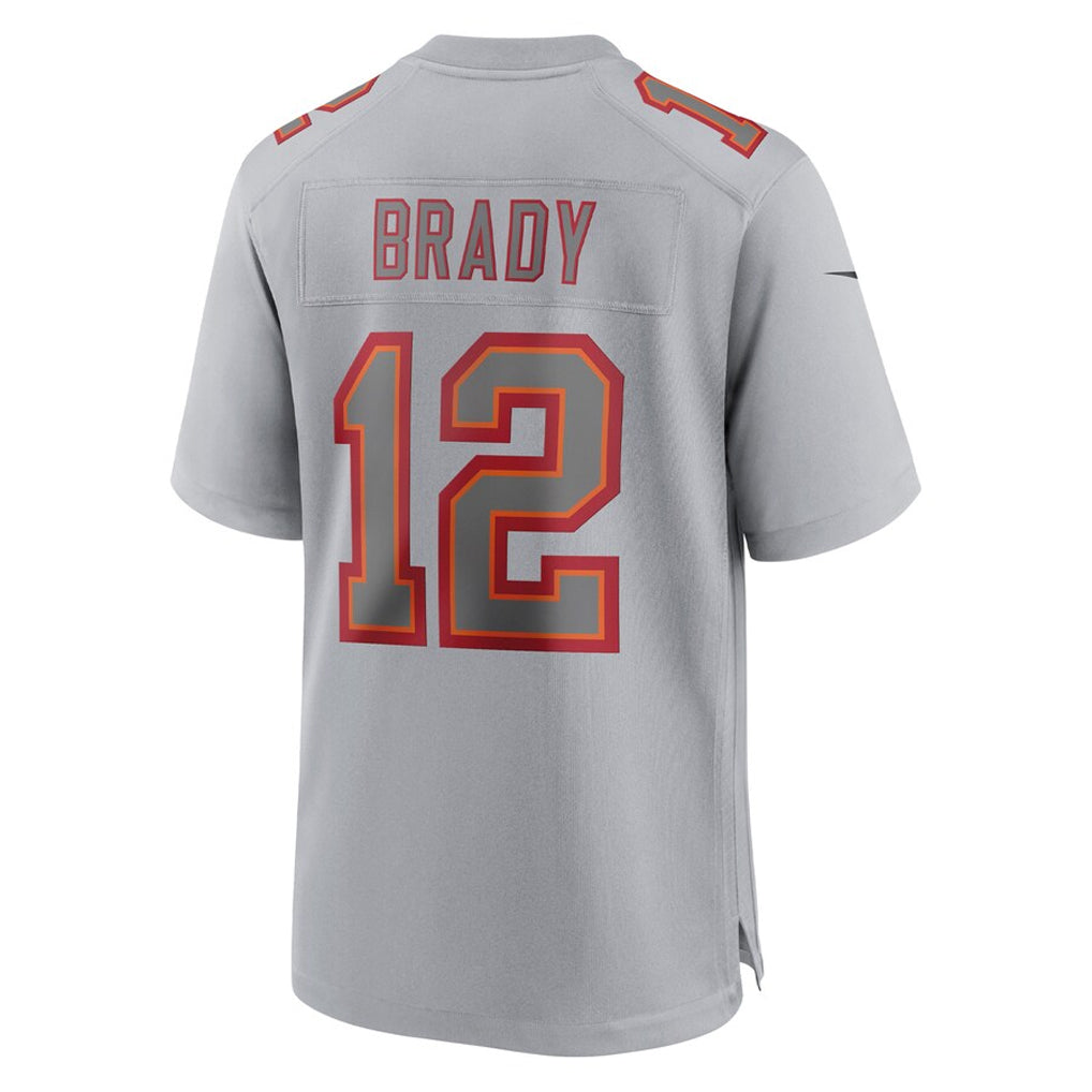 Johmsee TB.Buccaneers #12 Tom Brady Player Gray Fashion Game Stitched Jerseys