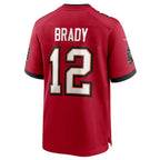 Johmsee TB.Buccaneers #12 Tom Brady Player Red Home Game Stitched Jerseys