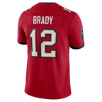 Johmsee TB.Buccaneers #12 Tom Brady Player Red Vapor F.U.S.E. Limited Stitched Jerseys