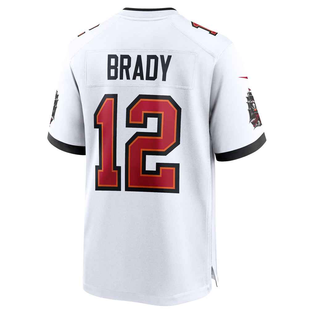 Johmsee TB.Buccaneers #12 Tom Brady Player White Home Game Stitched Jerseys