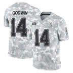Johmsee TB.Buccaneers #14 Chris Godwin Jr. Player Arctic Camo Limited Salute To Service Home Game Stitched Jerseys