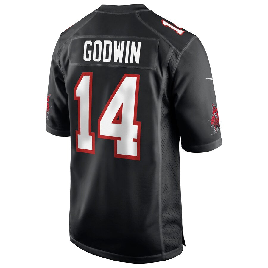 Johmsee TB.Buccaneers #14 Chris Godwin Jr. Player Black Game Fashion Stitched Jerseys