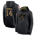 Johmsee TB.Buccaneers #14 Chris Godwin Jr. Player Black Salute to Service Sideline Performance Pullover Hoodies Home Game Stitched Jerseys