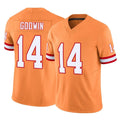 Johmsee TB.Buccaneers #14 Chris Godwin Jr. Player Orange Limited Vapor F.U.S.E. Home Game Stitched Jerseys