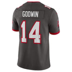 Johmsee TB.Buccaneers #14 Chris Godwin Jr. Player Pewter Vapor Limited Stitched Jerseys