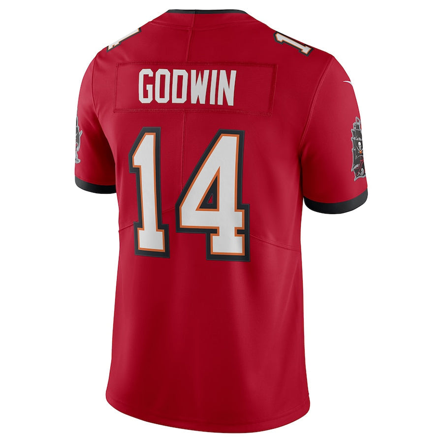 Johmsee TB.Buccaneers #14 Chris Godwin Jr. Player Red Vapor Limited Stitched Jerseys