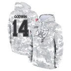 Johmsee TB.Buccaneers #14 Chris Godwin Jr. Player Salute to Service Hoodies Stitched Jerseys