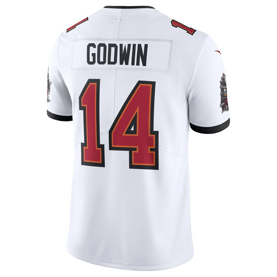 Johmsee TB.Buccaneers #14 Chris Godwin Jr. Player White Vapor Limited Stitched Jerseys