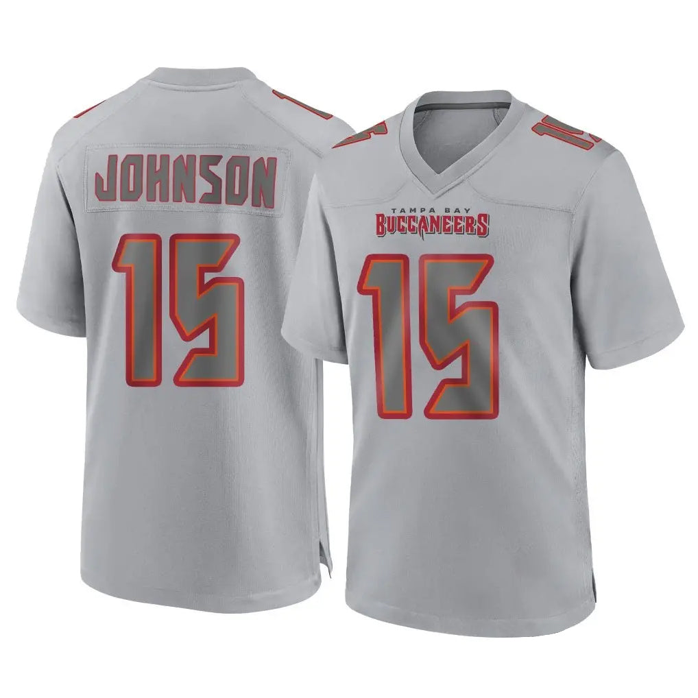 Johmsee TB.Buccaneers #15 Tez Johnson Player Gray Atmosphere Fashion Home Game Stitched Jerseys