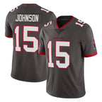 Johmsee TB.Buccaneers #15 Tez Johnson Player Pewter Limited Alternate Vapor Home Game Stitched Jerseys