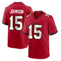 Johmsee TB.Buccaneers #15 Tez Johnson Player Red Home Game Stitched Jerseys
