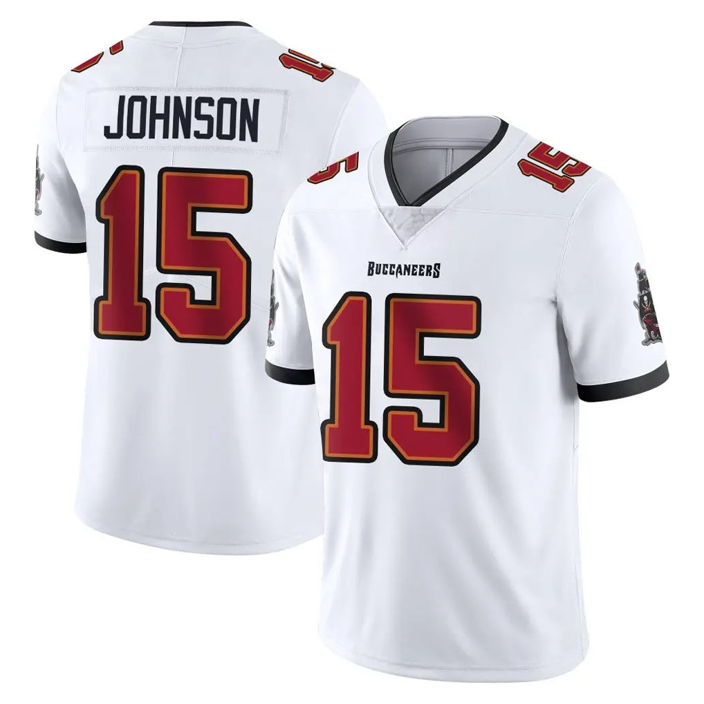 Johmsee TB.Buccaneers #15 Tez Johnson Player White Limited Vapor Untouchable Home Game Stitched Jerseys