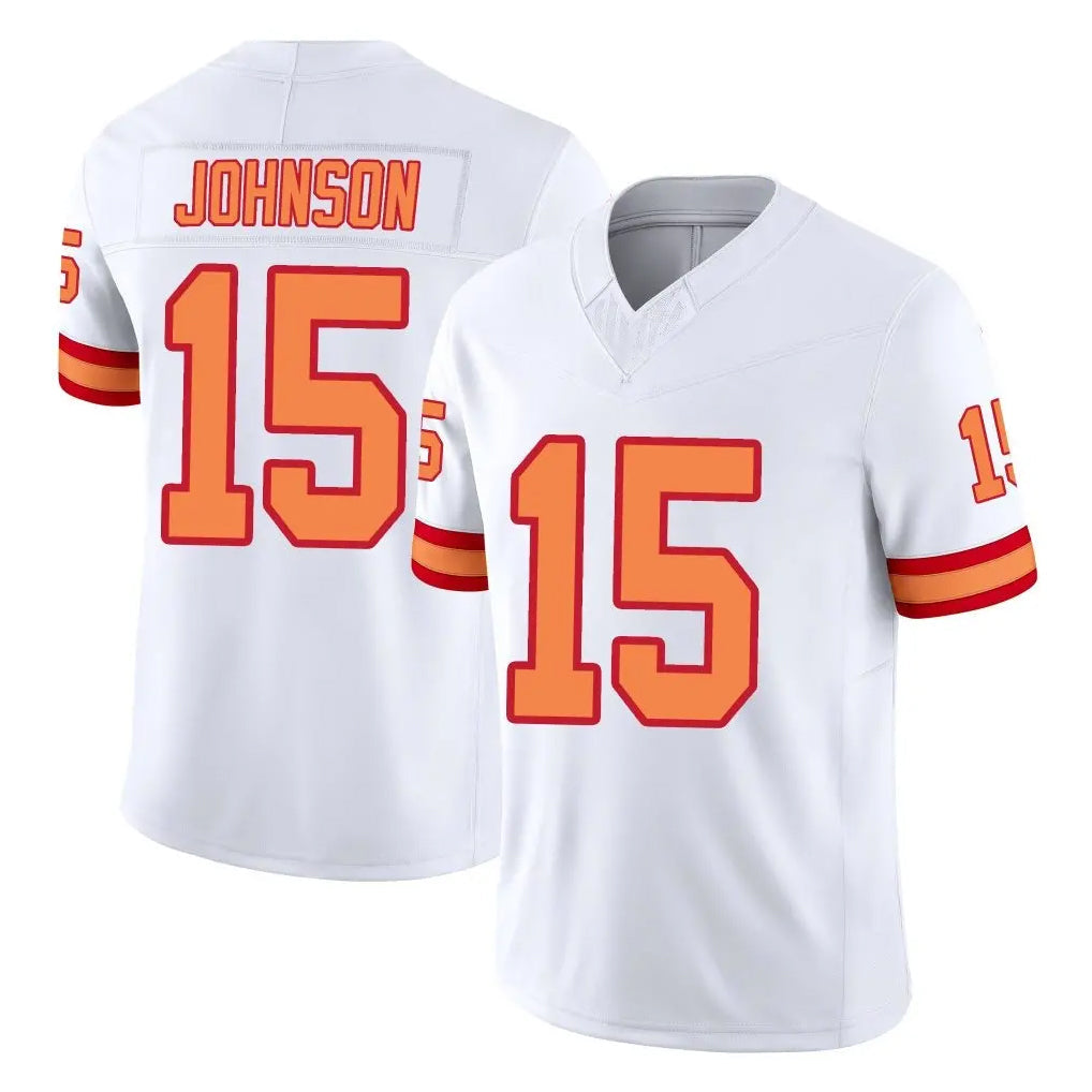 Johmsee TB.Buccaneers #15 Tez Johnson Player White Limited '76 Vapor F.U.S.E. Home Game Stitched Jerseys