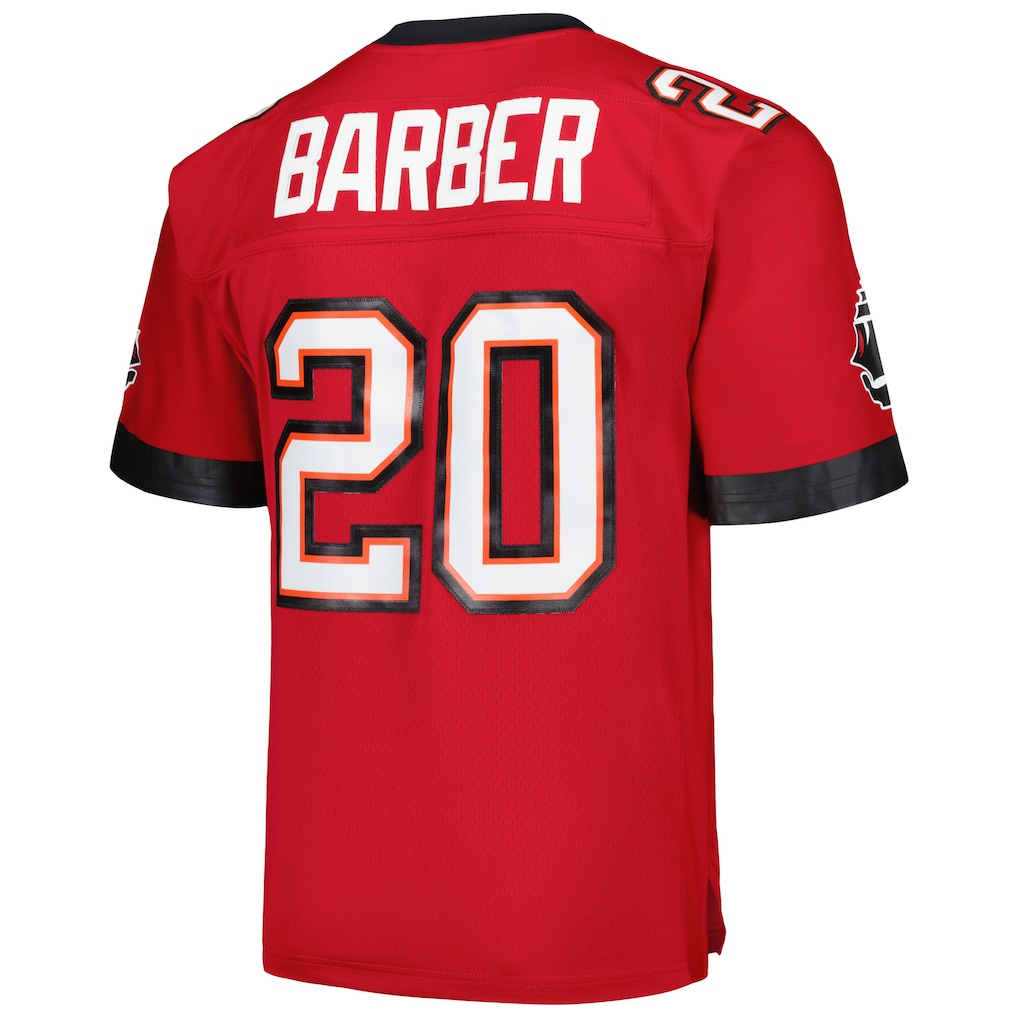 Johmsee TB.Buccaneers #20 Ronde Barber Mitchell & Ness Red Legacy Replica Jersey Stitched Puhic
